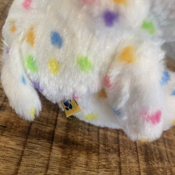 Build-a-Bear Buddies Smallfry Confetti Dog Puppy Plush Stuffed Toy Purple Ear 7" - Picture 7 of 10